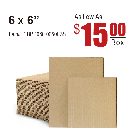 Boxes, Corrugated > Small Corrugated Pads